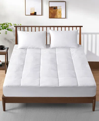 Unikome Phase Change Material Technology Cooling Down Alternative Mattress Pad, Queen In White