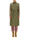 Brunello Cucinelli Taffeta Trench Coat In Green