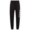 Hugo Boss Drawstring Tracksuit Bottoms In French Terry With Large Logo In Black