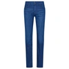 Hugo Boss Regular-fit Jeans In Blue Cashmere-touch Denim In Blue