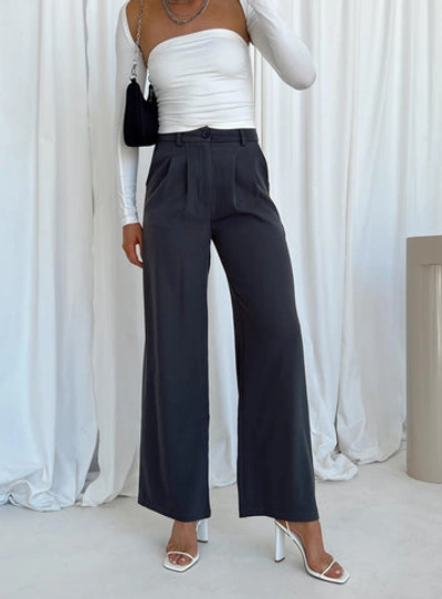 Princess Polly Lower Impact Archer Pants In Slate