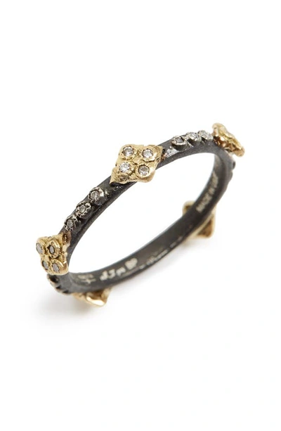 ARMENTA OLD WORLD CRIVELLI DIAMOND STACK RING,2153