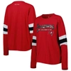 TOMMY HILFIGER TOMMY HILFIGER RED TAMPA BAY BUCCANEERS JUSTINE LONG SLEEVE TUNIC T-SHIRT