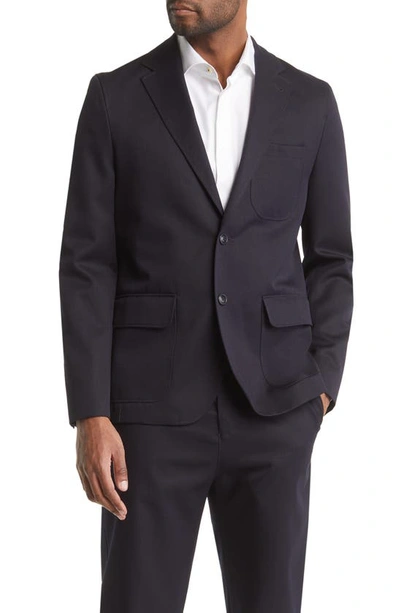 Ted Baker Heddon Single Breasted Wool Sport Coat In Navy