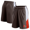 Fanatics Branded Brown Cleveland Browns Prep Colorblock Shorts In Brown