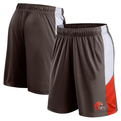 Fanatics Branded Brown Cleveland Browns Prep Colorblock Shorts