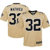 NIKE YOUTH NIKE TYRANN MATHIEU GOLD NEW ORLEANS SAINTS INVERTED GAME JERSEY