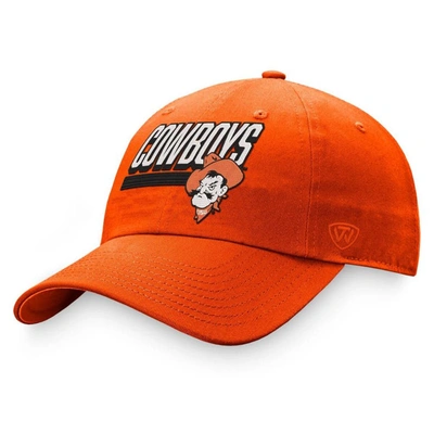 TOP OF THE WORLD TOP OF THE WORLD ORANGE OKLAHOMA STATE COWBOYS SLICE ADJUSTABLE HAT