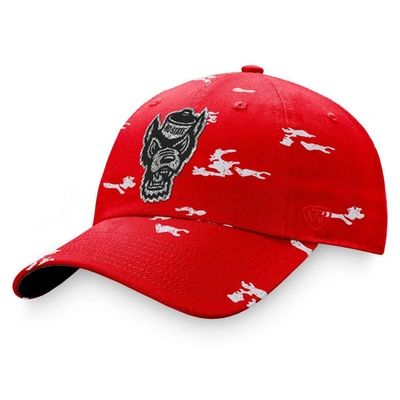 TOP OF THE WORLD TOP OF THE WORLD RED NC STATE WOLFPACK OHT MILITARY APPRECIATION BETTY ADJUSTABLE HAT