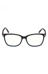 TOM FORD 56MM RECTANGULAR BLUE LIGHT BLOCKING GLASSES