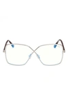 TOM FORD 59MM BUTTERFLY BLUE LIGHT BLOCKING GLASSES