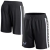 Fanatics Branded Black Charlotte Hornets Referee Iconic Mesh Shorts In Black