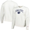 League Collegiate Wear White Penn State Nittany Lions 1965 Arch Essential Fleece Pullover Sweatshirt In White