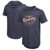 Majestic Threads Navy Houston Astros 2022 World Series Champions Suspect Short Sleeve Hoodie T-shirt In Navy