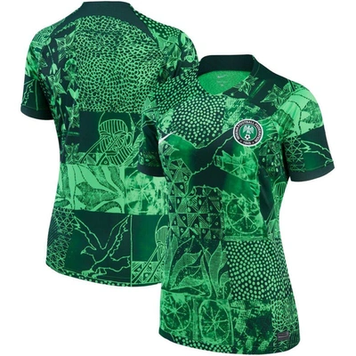 Nike Nigeria 2022/23 Stadium Home  Women's Dri-fit Soccer Jersey In Green