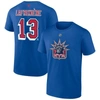 FANATICS FANATICS BRANDED ALEXIS LAFRENIERE ROYAL NEW YORK RANGERS SPECIAL EDITION 2.0 NAME & NUMBER T-SHIRT