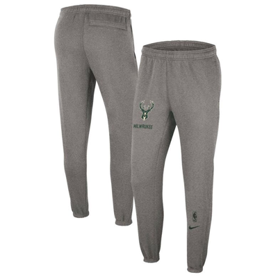 Nike Milwaukee Bucks Courtside City Edition  Men's Nba Fleece Pants In Grey