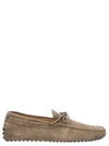 Tod's Gommino Loafers With Laces In Beige