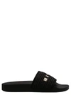 Marni 10mm Raffia Effect Slide Sandals In Black