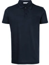 Sunspel Short-sleeved Riviera Polo Shirt In Blue