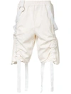 PRIVATE POLICY PRIVATE POLICY HARNESS SHORTS - WHITE,171201180111913899