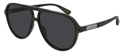 Gucci Gg0935s M 006 Navigator Sunglasses In Grey