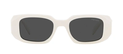 Prada Pr 17wsf 1425s0 Rectangle Sunglasses In Grey
