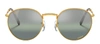 Ray Ban Unisex Polarized Sunglasses, Rb3637 New Round 47 In Green