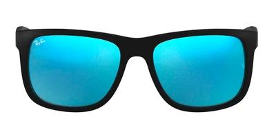 Ray Ban Rb4165f 622/55 Square Sunglasses In Blue