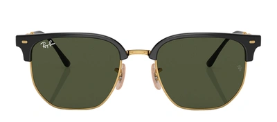 Ray Ban Rb4416 601/31 Geometric Sunglasses In Green