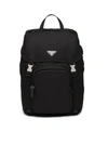 PRADA BACKPACK IN RE-NYLON AND SAFFIANO LEATHER