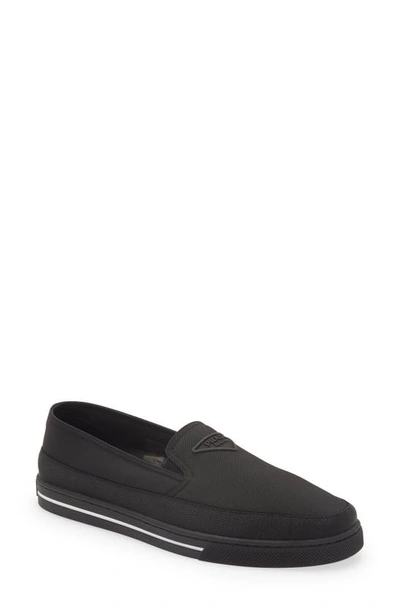 Prada Cannes Slip-on Sneaker In Nero