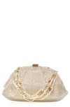 Judith Leiber Gemma Crystal Clutch Bag In Champagne Prosecco