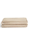 Unhide Lil Marsh Traveller Faux Fur Blanket In Beige Bear