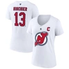 Fanatics Branded Nico Hischier White New Jersey Devils Special Edition 2.0 Name & Number V-neck T-sh In White