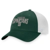 TOP OF THE WORLD TOP OF THE WORLD GREEN/WHITE MICHIGAN STATE SPARTANS BREAKOUT TRUCKER SNAPBACK HAT