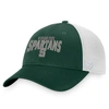Top Of The World Men's  Green, White Michigan State Spartans Breakout Trucker Snapback Hat In Green