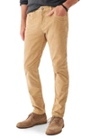 Faherty Stretch Terry Slim Fit Pants In Brown