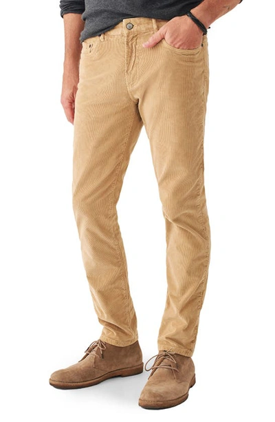 Faherty Stretch Terry Slim Fit Pants In Desert Beige