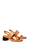 Tory Burch Eleanor Slingback Sandal In Brandy