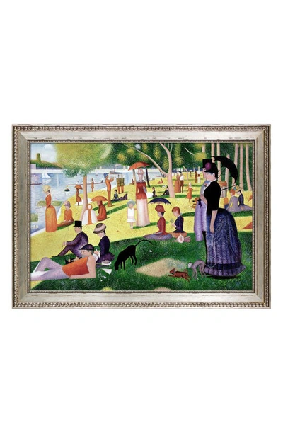 Overstock Art 'afternoon On The Island Of La Grande Jatte' By Georges-pierre Seurat Framed Painting Reproduction In Multicolor