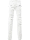 BALMAIN BALMAIN BIKER JEANS - WHITE,S7H9500T02211844295