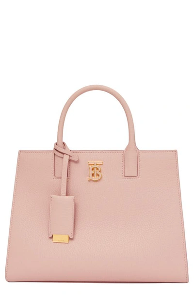 Burberry Grainy Leather Mini Frances Bag In Pink