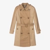 BURBERRY GIRLS BEIGE ANAIS TRENCH COAT