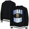 Outerstuff Youth Black Vegas Golden Knights Classic Blueliner Pullover Sweatshirt In Black
