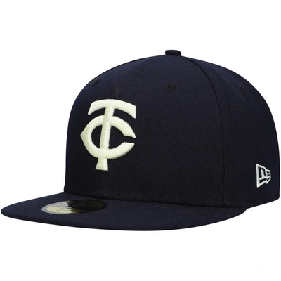NEW ERA NEW ERA  NAVY MINNESOTA TWINS 2023 AUTHENTIC COLLECTION ALTERNATE 59FIFTY FITTED HAT