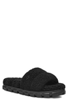 Ugg 20mm Cozetta Curly Slides In Black