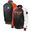 STARTER YOUTH STARTER BLACK PHILADELPHIA FLYERS RAGLAN FULL-SNAP VARSITY JACKET