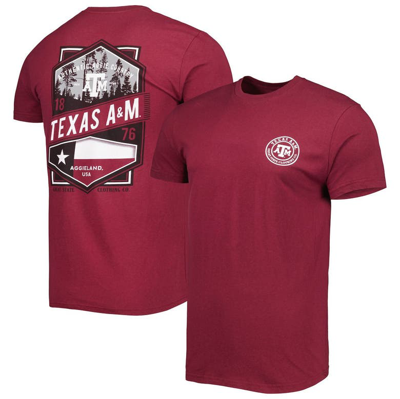 Flogrown Maroon Texas A&m Aggies Double Diamond Crest T-shirt