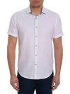 Shop Robert Graham Bayview Short Sleeve Button Down Shirt In White
